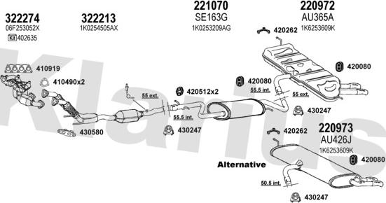 Klarius 940657E - Система випуску ОГ avtolavka.club