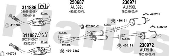 Klarius 940663E - Система випуску ОГ avtolavka.club