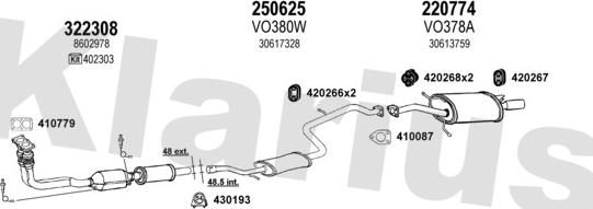 Klarius 960319E - Система випуску ОГ avtolavka.club