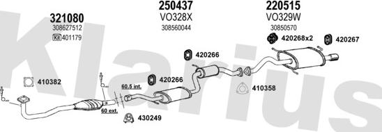 Klarius 960269E - Система випуску ОГ avtolavka.club