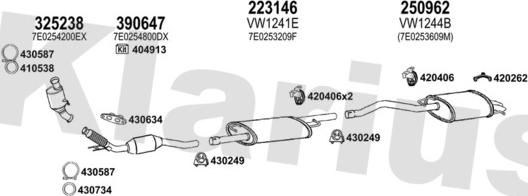 Klarius 932033E - Система випуску ОГ avtolavka.club