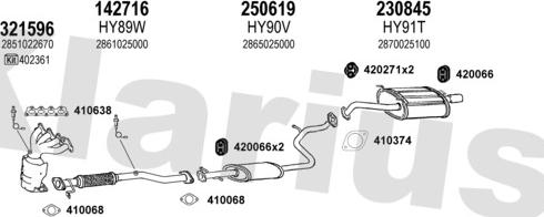 Klarius 450054E - Система випуску ОГ avtolavka.club