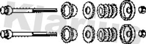 Klarius 401544 - Монтажний комплект, глушитель avtolavka.club