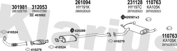 Klarius 500150E - Система випуску ОГ avtolavka.club