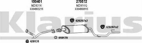 Klarius 600399E - Система випуску ОГ avtolavka.club