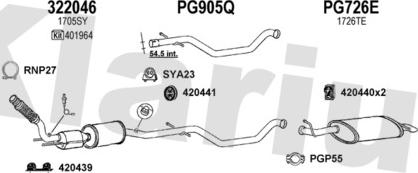 Klarius 630793U - Система випуску ОГ avtolavka.club