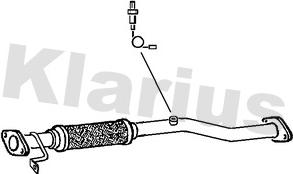 Klarius 142716 - Труба вихлопного газу avtolavka.club