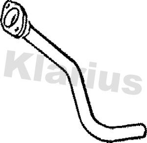 Klarius 110217 - Труба вихлопного газу avtolavka.club