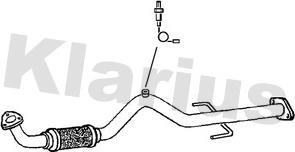 Klarius GM838V - Труба вихлопного газу avtolavka.club
