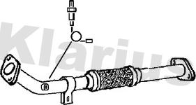 Klarius 110737 - Труба вихлопного газу avtolavka.club
