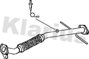 Klarius 120422 - Труба вихлопного газу avtolavka.club