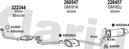 Klarius 390667E - Система випуску ОГ avtolavka.club