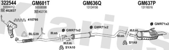 Klarius 391692U - Система випуску ОГ avtolavka.club