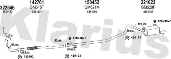 Klarius 391631E - Система випуску ОГ avtolavka.club