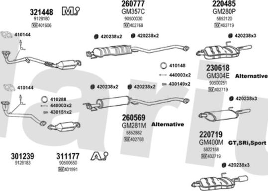 Klarius 391169E - Система випуску ОГ avtolavka.club