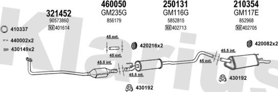 Klarius 391183E - Система випуску ОГ avtolavka.club