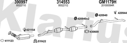 Klarius 392302U - Система випуску ОГ avtolavka.club