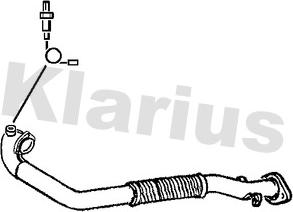 Klarius 301071 - Труба вихлопного газу avtolavka.club