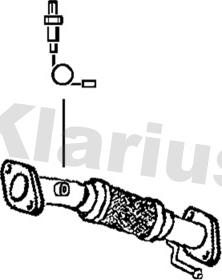 Klarius 302101 - Труба вихлопного газу avtolavka.club
