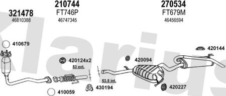 Klarius 330830E - Система випуску ОГ avtolavka.club