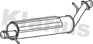 Klarius 230692 - Середній глушник вихлопних газів avtolavka.club