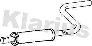 Klarius 231 190 - Середній глушник вихлопних газів avtolavka.club