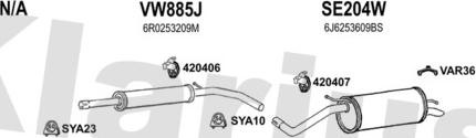 Klarius 790530U - Система випуску ОГ avtolavka.club