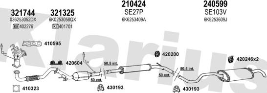 Klarius 790219E - Система випуску ОГ avtolavka.club