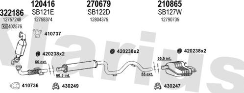 Klarius 750218E - Система випуску ОГ avtolavka.club