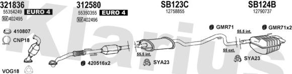 Klarius 750239U - Система випуску ОГ avtolavka.club