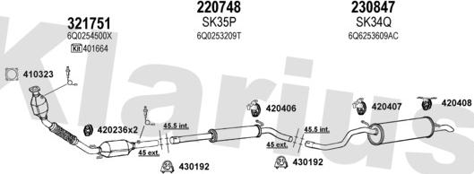 Klarius 780080E - Система випуску ОГ avtolavka.club