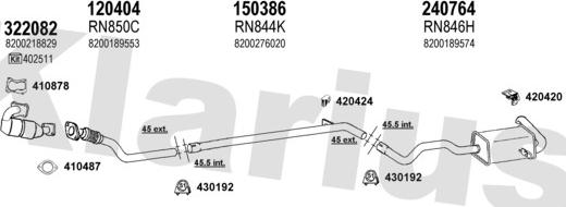 Klarius 720903E - Система випуску ОГ avtolavka.club