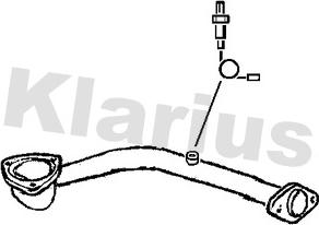 Klarius GM394X - Труба вихлопного газу avtolavka.club