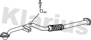 Klarius GM393A - Труба вихлопного газу avtolavka.club