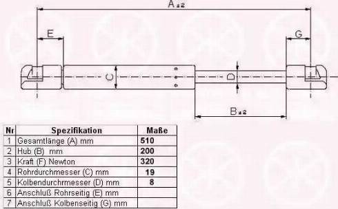 Klokkerholm 90602800 - Газова пружина, капот avtolavka.club