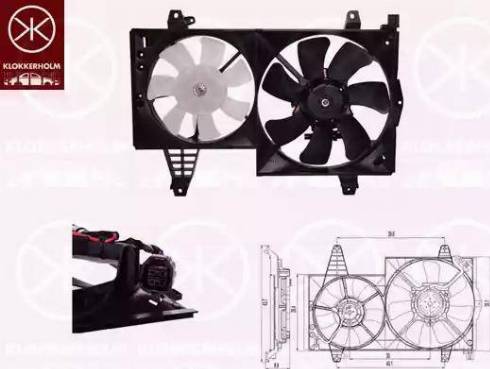 Klokkerholm 90082601 - Вентилятор, охолодження двигуна avtolavka.club