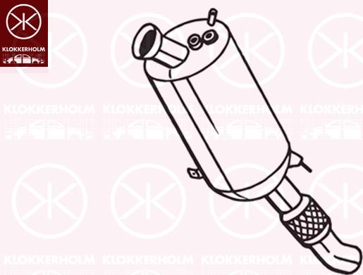 Klokkerholm 097-753 - Сажі / частковий фільтр, система вихлопу ОГ avtolavka.club