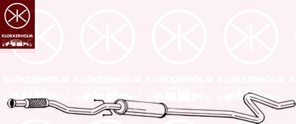 Klokkerholm 291-071 - Середній глушник вихлопних газів avtolavka.club