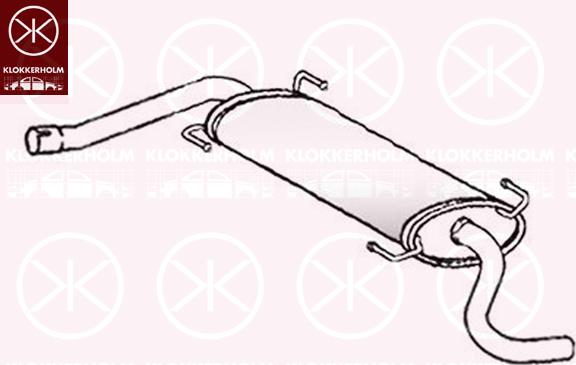 Klokkerholm 20978671 - Глушник вихлопних газів кінцевий avtolavka.club