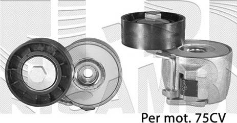 KM International FI11520 - Натягувач ременя, клинові зуб. avtolavka.club