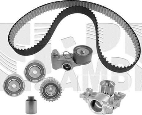 KM International WKFI419 - Водяний насос + комплект зубчатого ременя avtolavka.club