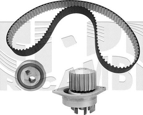 KM International WKFI001 - Водяний насос + комплект зубчатого ременя avtolavka.club