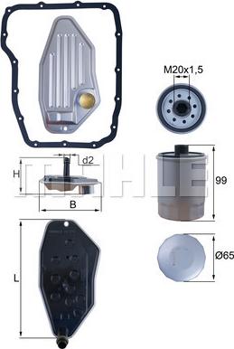 KNECHT HX 276 KIT - Гідрофільтри, автоматична коробка передач avtolavka.club