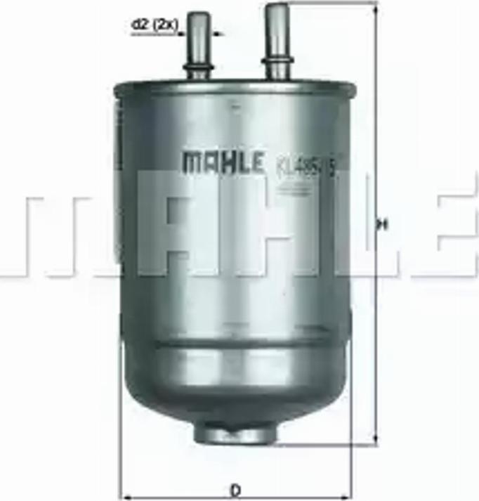 KNECHT KL 485/15D - Паливний фільтр avtolavka.club