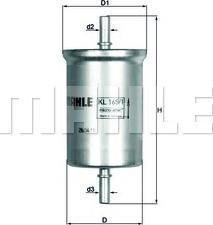 KNECHT KL 165/1 - Паливний фільтр avtolavka.club