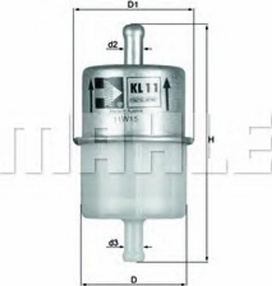 KNECHT KL 11 - Паливний фільтр avtolavka.club