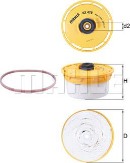 KNECHT KX 479D - Паливний фільтр avtolavka.club