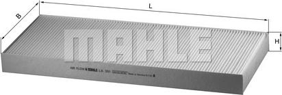 KNECHT LA 351 - Фільтр, повітря у внутрішній простір avtolavka.club