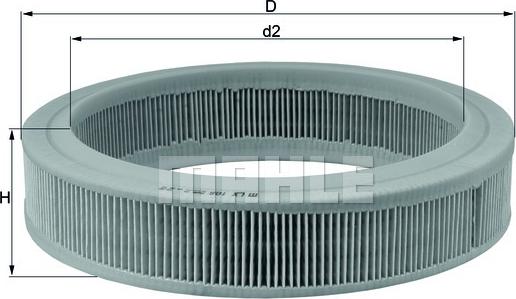 KNECHT LX 108 - Повітряний фільтр avtolavka.club