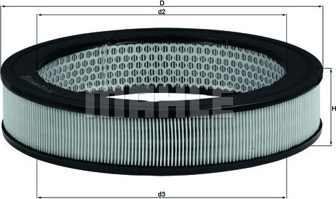 KNECHT LX 8 - Повітряний фільтр avtolavka.club